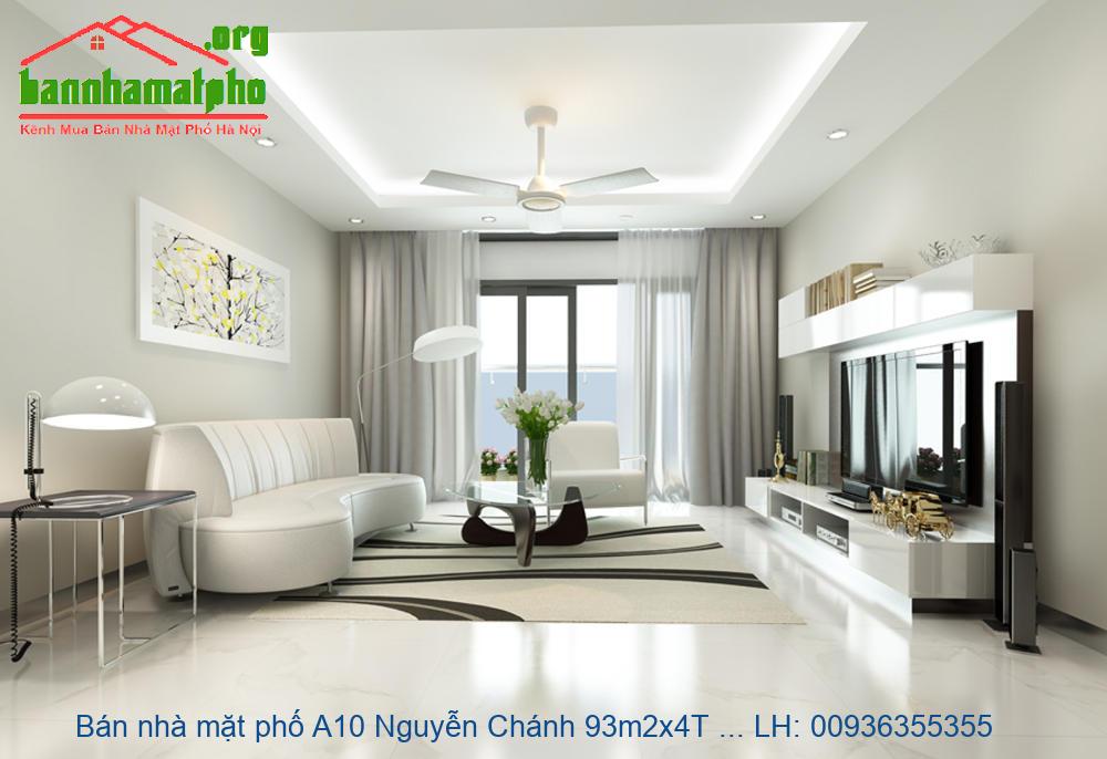 Bán nhà mặt phố A10 Nguyễn Chánh 93m2x4T MT:6m giá 31tỷ
