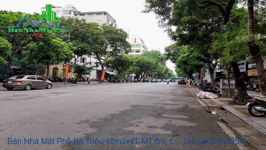 Bán Nhà Mặt Phố Bà Triệu 48m2x4T MT:5m, Lô Góc, Giá Rẻ