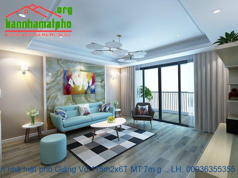 Bán nhà mặt phố Giảng Võ 115m2x6T MT:7m giá 56tỷ.