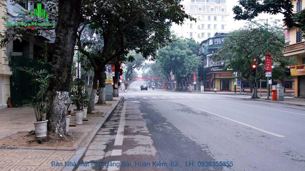 Bán Nhà Mặt Phố Hàng Bài, Hoàn Kiếm, 89m2, Tặng Nhà 2 Tầng