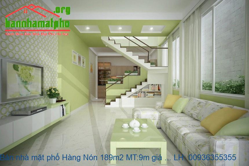 Bán nhà mặt phố Hàng Nón 189m2 MT:9m giá 95tỷ