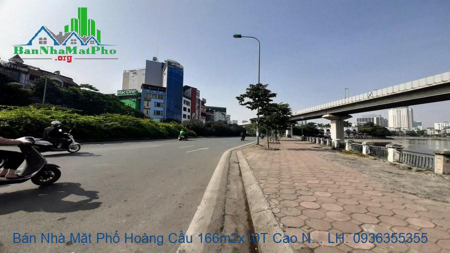 Bán Nhà Mặt Phố Hoàng Cầu 166m2x10T Cao Nhất Phố, Gần Hồ Rất Đẹp