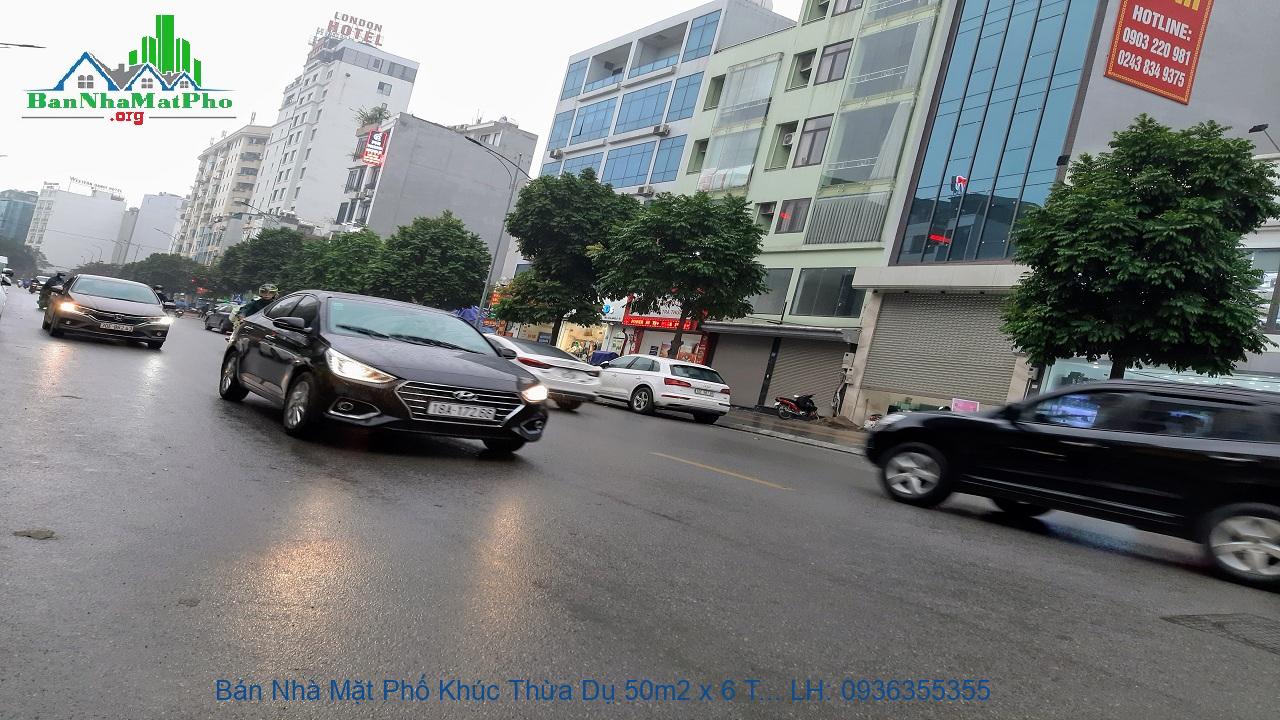 Bán Nhà Mặt Phố Khúc Thừa Dụ 50m2 x 6 Tầng, Mặt Tiền 4,3m, Thang Máy